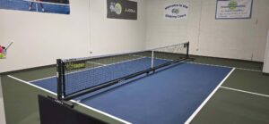 The dedicated practice dinking court at Rt. 12 Pickle in West Boylston, Massachusetts