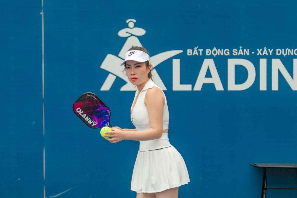 PPA National Championships 2026: a pickleball player ready to serve during a competitive match