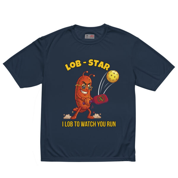 unisex-performance-crew-neck-t-shirt-navy-front-6a85f39fe26b3.jpg Lob Star — Funny Pickleball T-Shirt