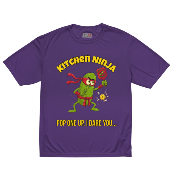 unisex-performance-crew-neck-t-shirt-purple-front-6a85f3a2603ed.jpg Kitchen Ninja — Funny Pickleball T-Shirt