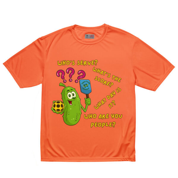 unisex-performance-crew-neck-t-shirt-safety-orange-front-6a85f3a1bb2e7.jpg Pickleball Newbie — Funny T-Shirt