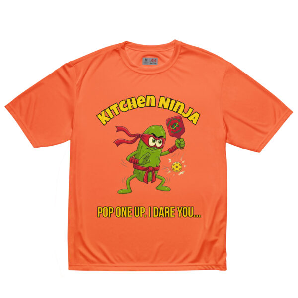 unisex-performance-crew-neck-t-shirt-safety-orange-front-6a85f3a260476.jpg Kitchen Ninja — Funny Pickleball T-Shirt