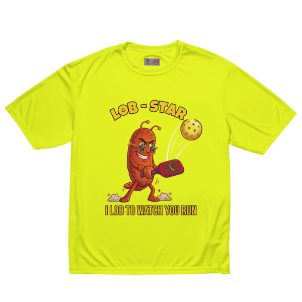 unisex-performance-crew-neck-t-shirt-safety-yellow-front-6a85f39fe2749.jpg Lob Star — Funny Pickleball T-Shirt