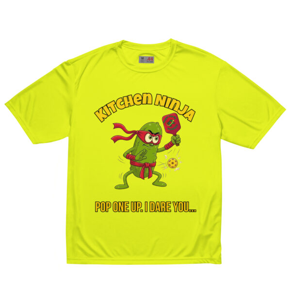 unisex-performance-crew-neck-t-shirt-safety-yellow-front-6a85f3a2604bb.jpg Kitchen Ninja — Funny Pickleball T-Shirt