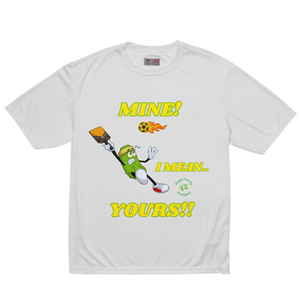 unisex-performance-crew-neck-t-shirt-silver-front-6a85f3a1e4b8c.jpg Mine — Funny Pickleball T-Shirt