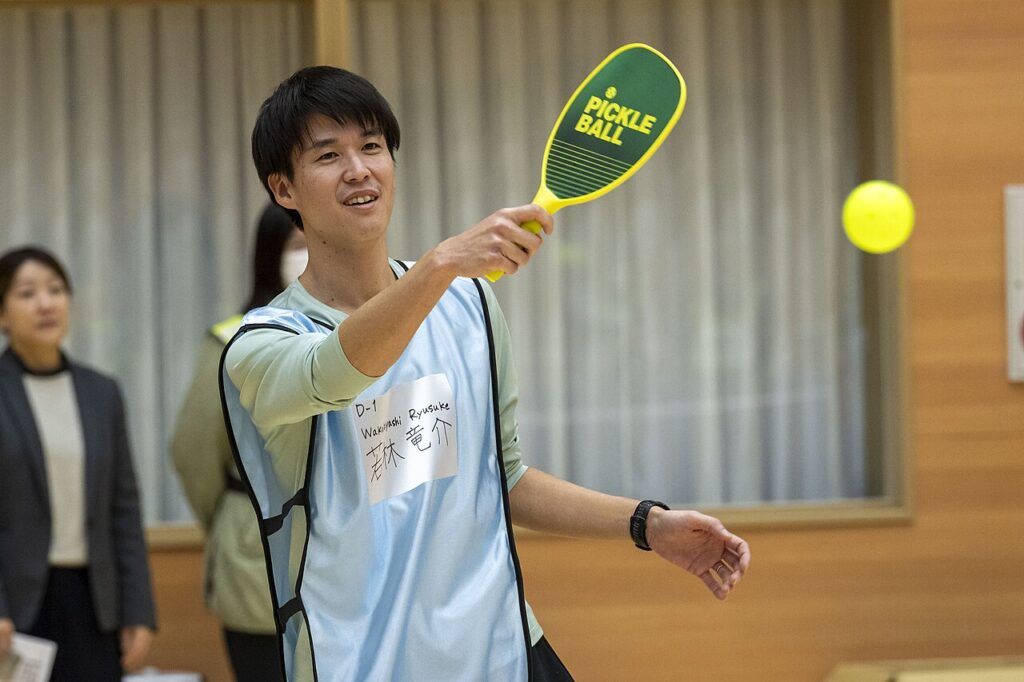 Indoor pickleball court players — New England facilities