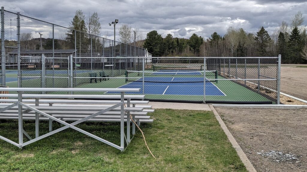 Northern outdoor courts under a grey sky - a guide to pickleball in Rutland VT